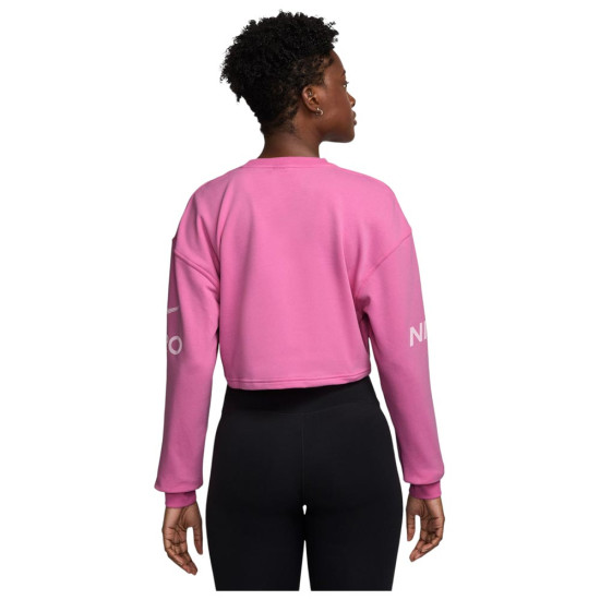 Nike Γυναικείο φούτερ Pro Dri-FIT Fleece Graphic Crewneck Sweatshirt Nike Γυναικείο φούτερ Pro Dri-FIT Fleece Graphic Crewneck Sweatshirt